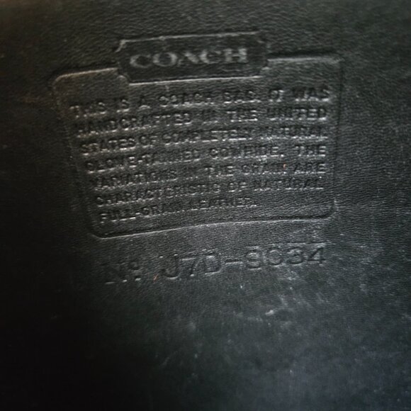 EUC Vintage Coach Ergo Small Flap (#9043) in Black - Picture 9 of 12